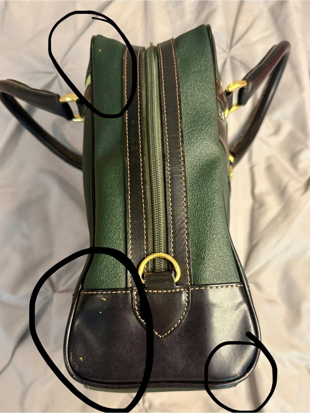 Burberry Golf Green Nova Check Structured Handbag – Authenticated